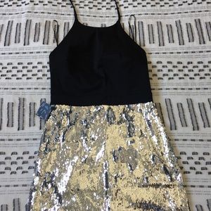 Sequined Mini Dress